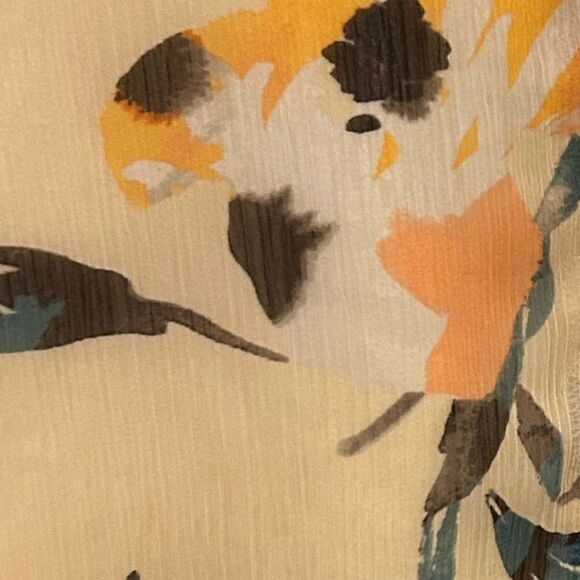 BCBGeneration Long Sleeve Ruffled Floral Dress Size 4 - Picture 8 of 14